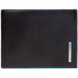 Piquadro Blue Square Wallet 13cm - Black