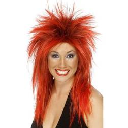 Smiffys Rock Diva Wig Two Tone Red 42241