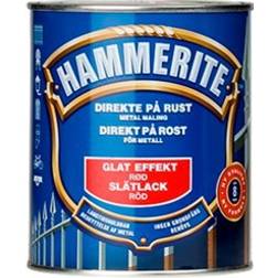 Hammerite Direct to Rust Smooth Effect Metallfärg Röd 0.25L