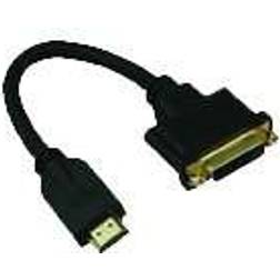 MicroConnect Gold HDMI - DVI M-F 0.2m