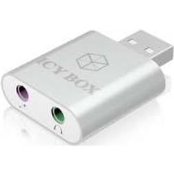 ICY BOX USB A - 2x3.5mm