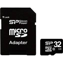 Silicon Power MicroSDHC Class 10 32GB +Adapter