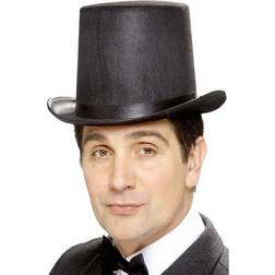 Smiffys Stovepipe Topper Hat Black