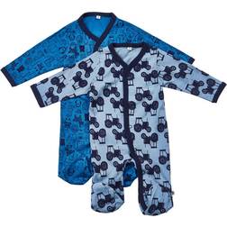 Pippi Pyjamas 2-pack - Blue (3821 B-725)