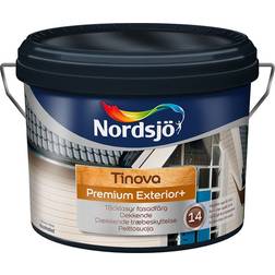 Nordsjö Tinova Premium Exterior + Träfasadsfärg Vit 2.5L