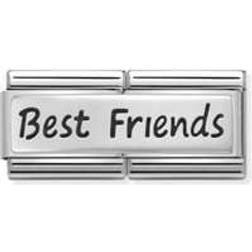 Nomination Composable Classic Double Link Best Friends Charm - Silver/Black