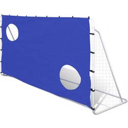 vidaXL Soccer Goal with Aiming Wall Steel 150x240cm