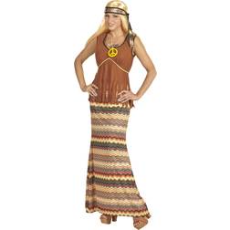 Widmann Lang Hippie Kjole Kostume