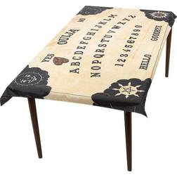 Smiffys Table Cloth Ouija Board & Planchette Coaster Beige/Black