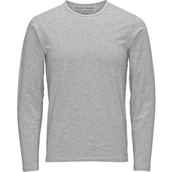 Jack & Jones Basic Long-Sleeved T-shirt - Grey/Light Grey Melange