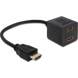 DeLock High Speed with Ethernet (4K) HDMI-2HDMI Splitter M-F