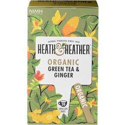 Heath & Heather Organic Green Tea & Ginger 20st 1pack