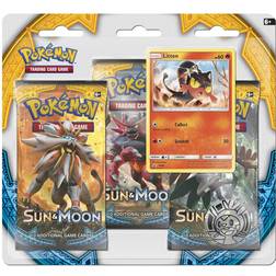 Pokémon Sun & Moon Booster Packs with Bonus Litten Promo Card & Coin
