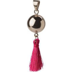 Babynord Bola with Tassel Pendant - Silver/Pink