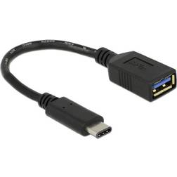 DeLock SuperSpeed USB A-USB C M-F 3.1 0.2m