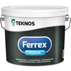 Teknos Ferrex Aqua Rostskyddsfärg Vit 1L