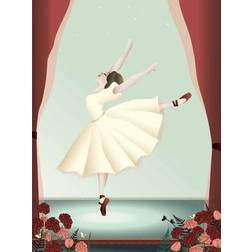 Vissevasse Ballerina Poster 30x40cm