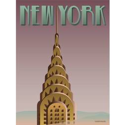Vissevasse New York Chrysler Poster 15x21cm
