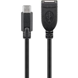 Wentronic USB A-USB C M-F 2.0 0.2m