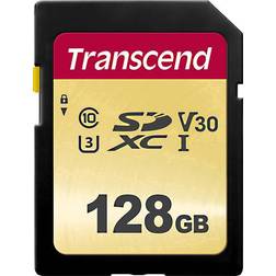 Transcend 500S SDXC Class 10 UHS-I U3 V30 95/60MB/s 128GB