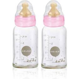 Hevea Glass Baby Bottle 2-pack