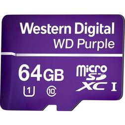 Western Digital WD Purple microSDXC Class 10 UHS-I U1 80/50MB/s 64GB