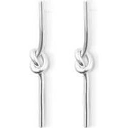 Sophie By Sophie Knot Stick Earrings - Silver