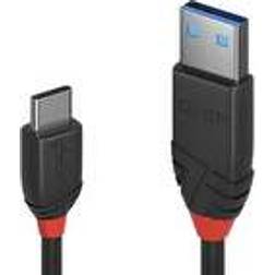 Lindy Black Line USB A-USB C 3.1 1m