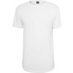 Urban Classics Long Shaped Side Zip T-shirt White