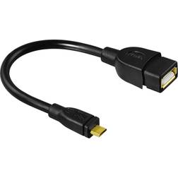 Hama USB A-USB Micro-B OTG M-F 0.2m