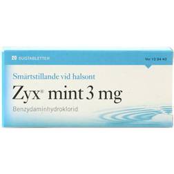 Zyx Mint 3mg 20 st Sugtablett