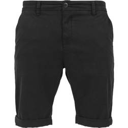 Urban Classics Stretch Turnup Chino Shorts - Black