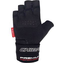 Chiba Premium Wristguard Training Gloves - Black