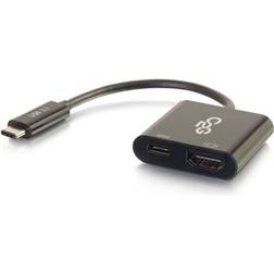 C2G USB C - HDMI/USB C M-F Adapter
