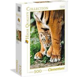 Clementoni High Quality Collection Bengal Tiger Cub Between Its Mother's Legs 500 Bitar