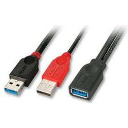 Lindy 2USB A-USB A M-F 3.0 0.5m
