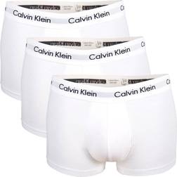 Calvin Klein Cotton Stretch Low Rise Trunks 3-pack - White
