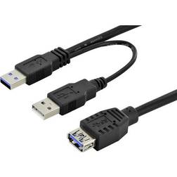 Digitus 2USB A-USB A M-F 3.0 0.3m