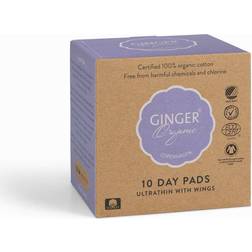 Ginger Organic Dagbind 10-pack