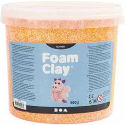 Foam Clay Glitter Clay Orange 560g