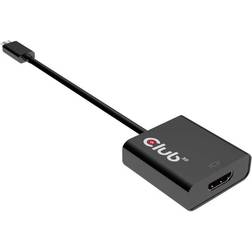 Club 3D USB C 3.1 - HDMI 2.0 M-F 0.2m