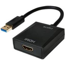 LogiLink USB A - HDMI M-F Adapter