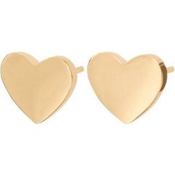 Edblad Pure Heart Stainless Steel Gold Plated Earrings (108642)