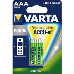 Varta AAA Accu Rechargeable Phone 800mAh 2-pack