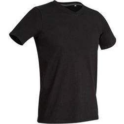 Stedman Clive V Neck T-shirts - Black Opal
