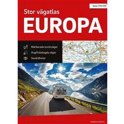 Stor vägatlas Europa: Skala 1:750 000 (Spiral, 2019)