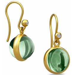 Julie Sandlau Prime Earrings - Gold/Green/Transparent