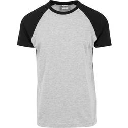 Urban Classics Raglan Contrast T-Shirt - Grey/Black