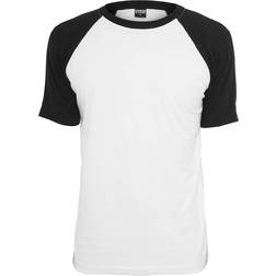 Urban Classics Raglan Contrast T-Shirt - White/Black