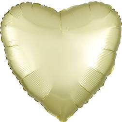 Amscan Foil Ballon Standard Satin Luxe Pastel Heart Yellow